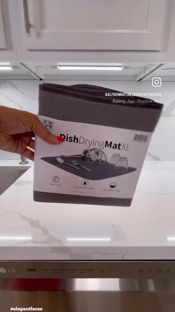 Need a XL dish drying mat? Try this one 😀  S&T INC. Absorbent, Reversible XL Microfiber Dish Drying Mat for Kitchen, 18 Inch x 24 Inch, Charcoal. Great counter top space saver ✅ Alternative to a large dish rack. #kitchen #dormlife #smallspaces #dishmat #founditonamazon

#LTKFindsUnder50 #LTKHome #LTKFamily