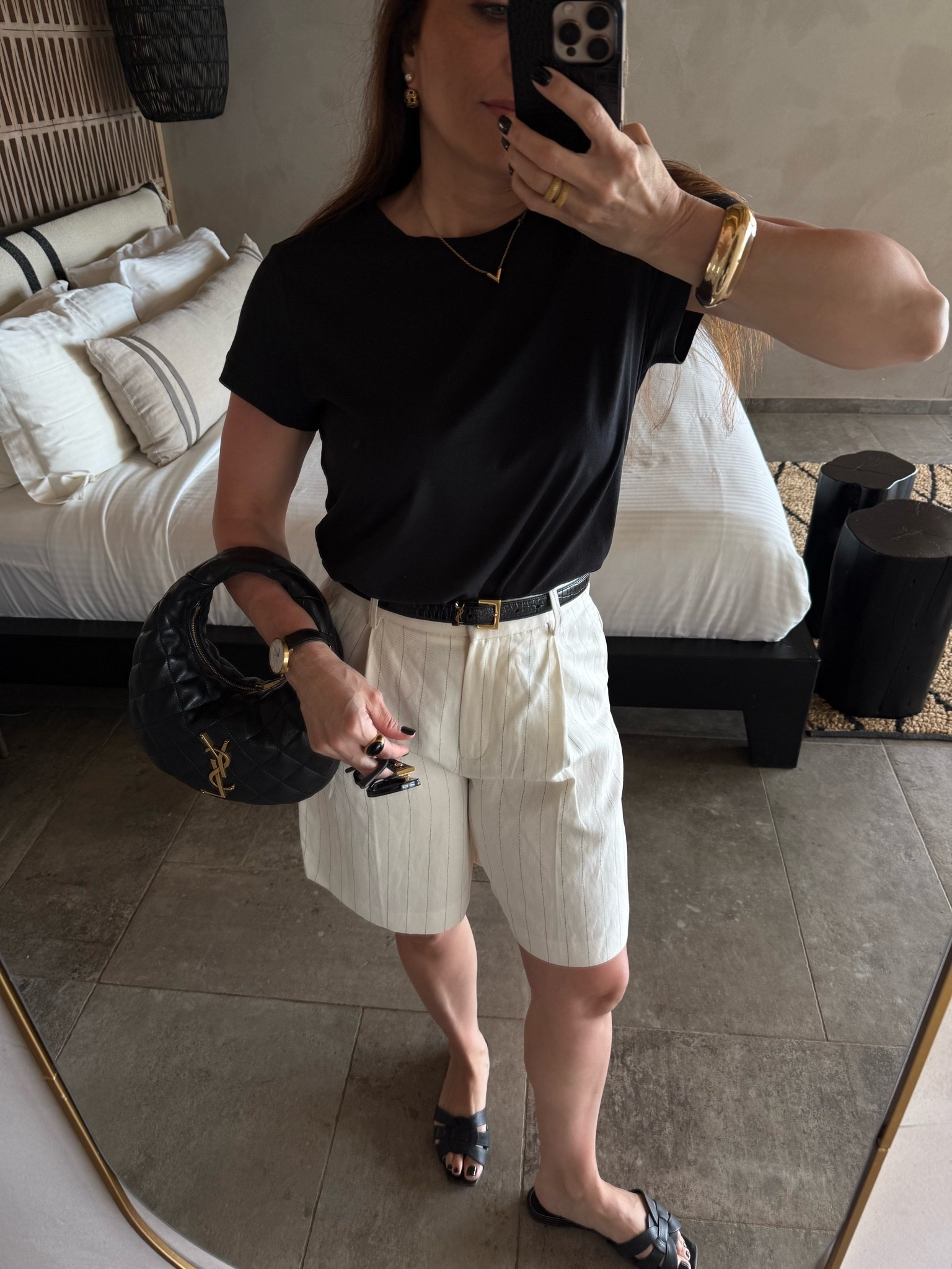 Obsessed with these Bermuda shorts! A very laid back look that still somehow feels so chic? Count me in!

#LTKdayinmylife #LTKgrwm #LTKootd