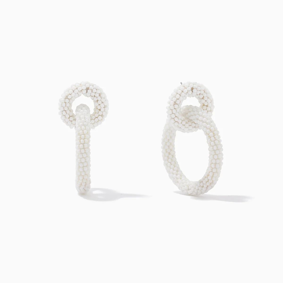 Interlocking Beaded Hoop Earrings | Uncommon James