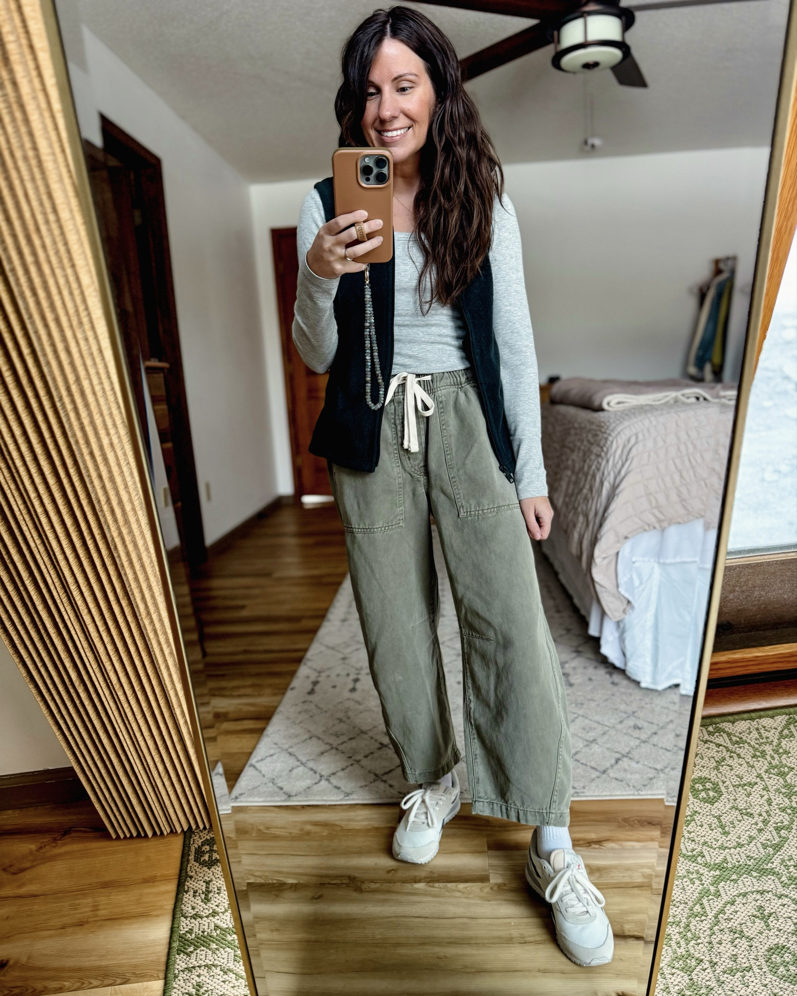 Comfy Saturday outfit!🖤

Small in my long sleeve, xs petite in my fleece vest, xs petite/short in my pants and 6.5 in my sneakers (also linked similar). 

#LTKSeasonal #LTKPetite #LTKOver40