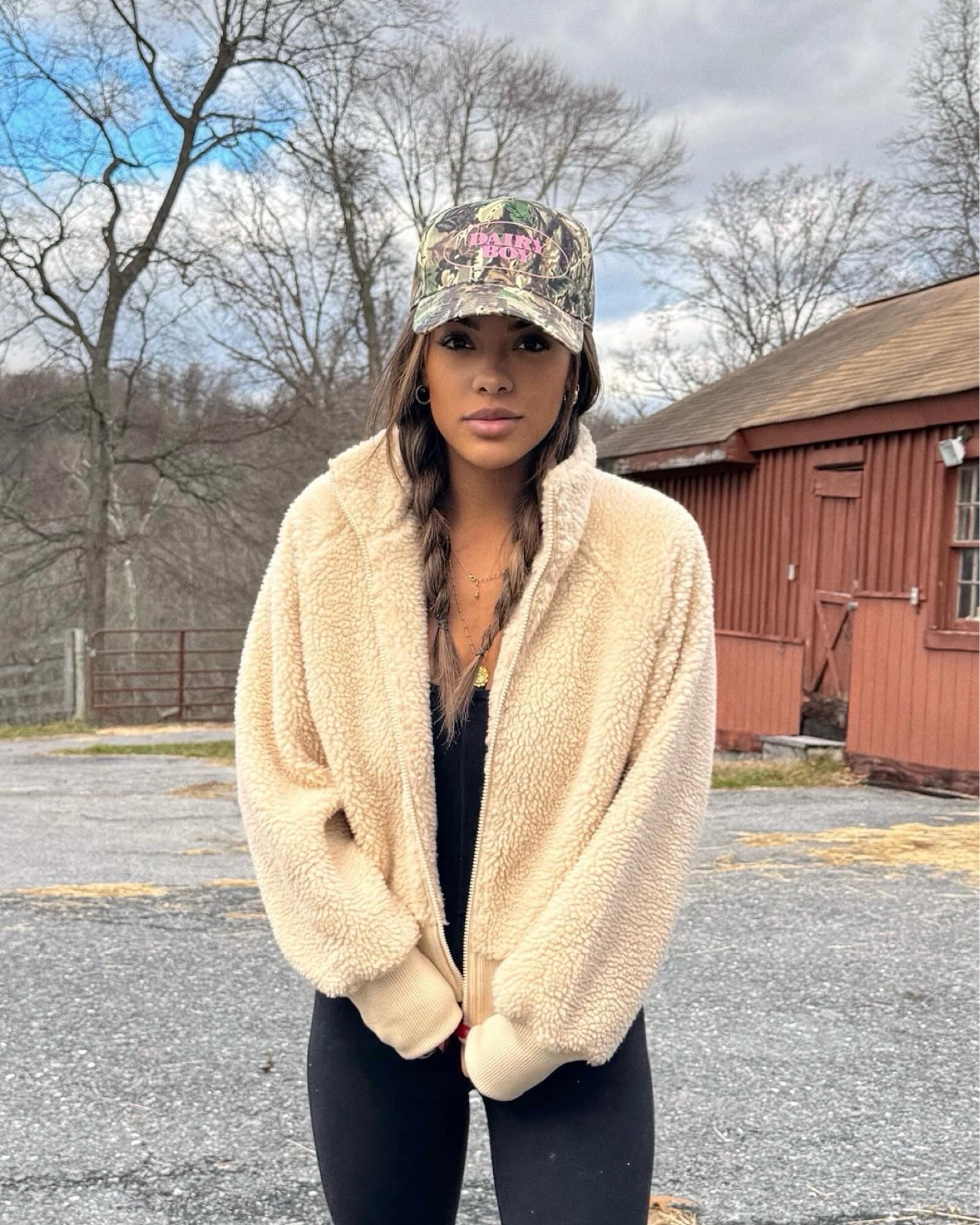 Throwing on this Sherpa jacket is my go to this winter. It is so cozy and under $30. True to size I am wearing a small 

#LTKSeasonal #LTKfindsunder50 #LTKstyletip
