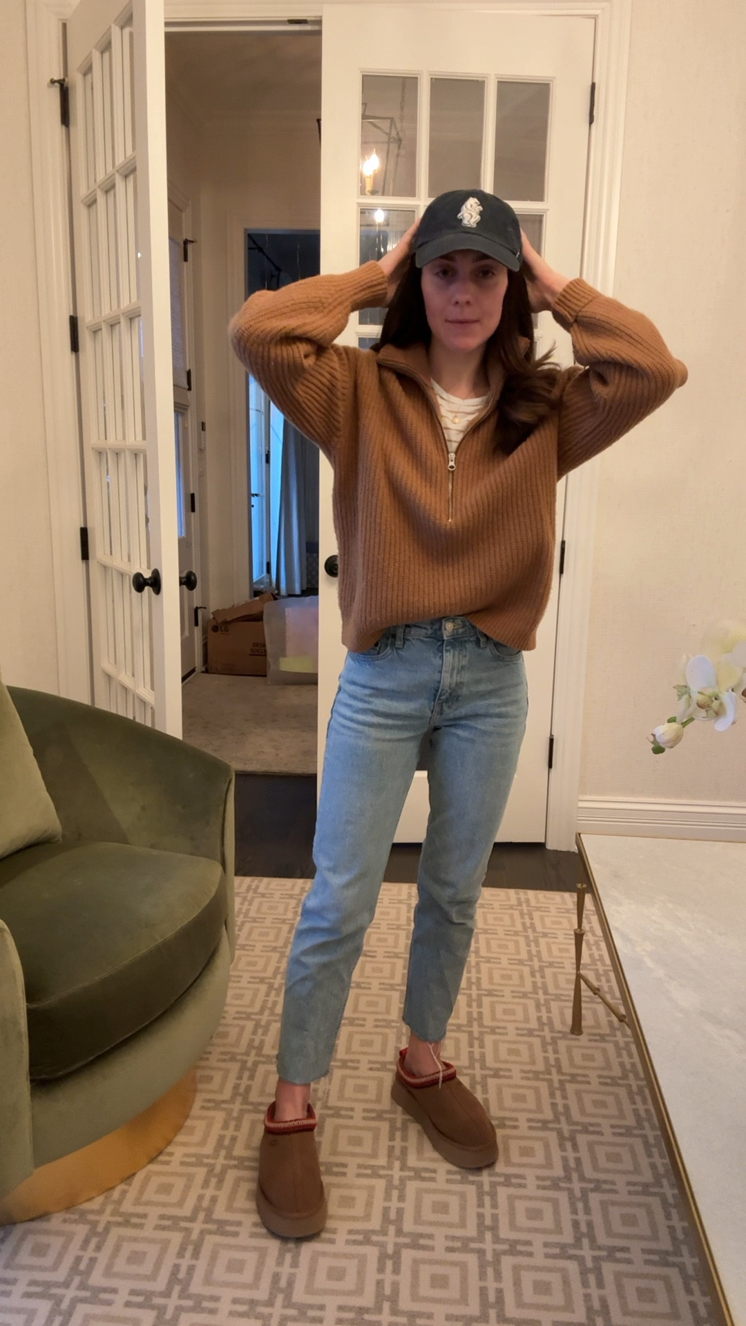 Easy mom life outfit! For a rainy Friday 

Light wash jeans // pullover // everlane // sweater // winter layers // ugg tazz // ugg slippers 

#LTKfindsunder100 #LTKstyletip #LTKSeasonal