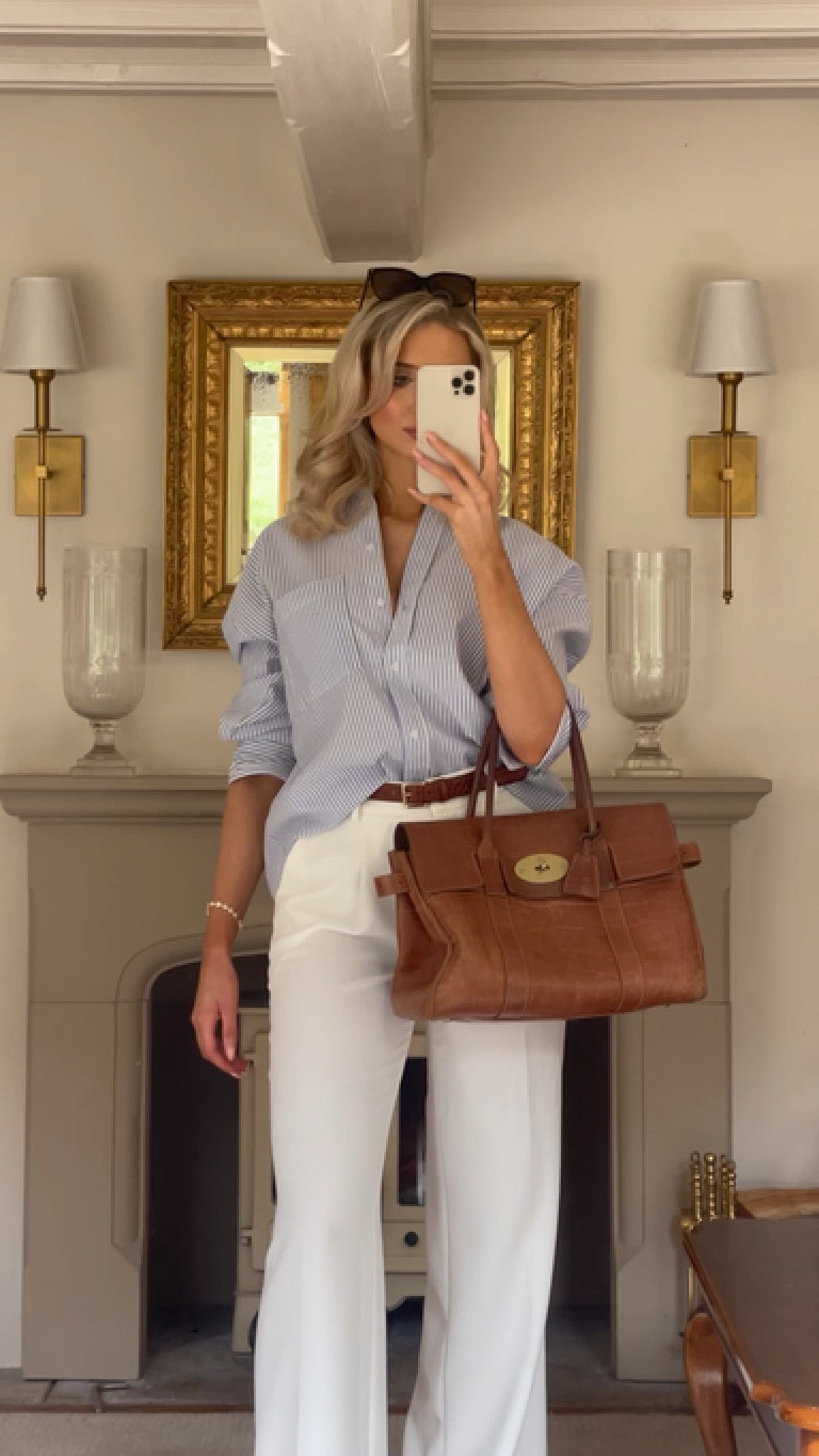 GRWM -blue, white & tan 🤍 

#LTKeurope #LTKSeasonal