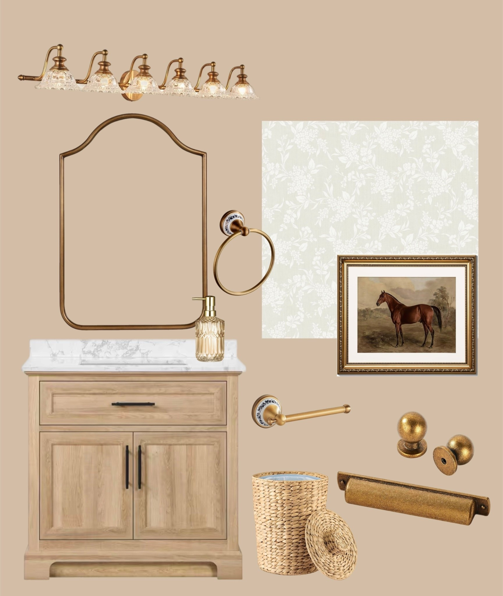 Vintage Inspired Bathroom Mood Board🤎

#LTKSaleAlert #LTKFindsUnder100 #LTKHome