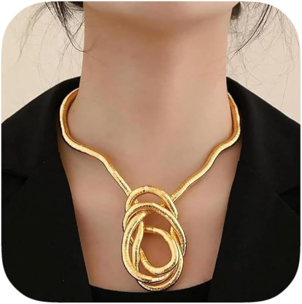 Bendable Snake Chain Versatile Necklace Armband Bracelet and Choker, Flexible Twisty Multi-purpos... | Amazon (US)
