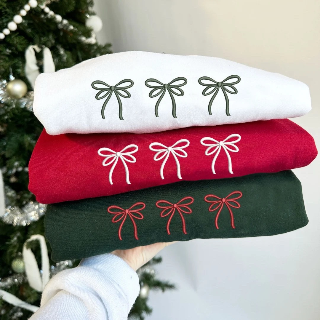 Coquette Christmas Bow Embroidered Sweatshirt from Etsy.





Christmas | Coquette Bow | Embroidered Sweatshirt | Trendy |
Gift for Her | Cozy Holiday Sweatshirt

#LTKGiftGuide #LTKHoliday #LTKSaleAlert #LTKSeasonal