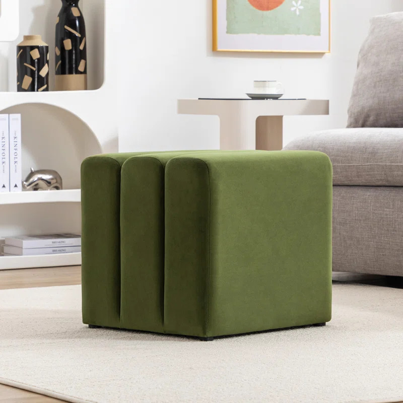 Mercer41 Lamart 18.1" Wide Tufted Square Cube Ottoman & Reviews | Wayfair | Wayfair North America