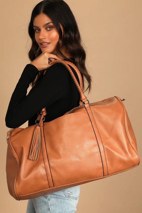 Be Right Back Tan Weekender Bag | Lulus (US)