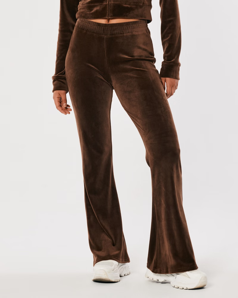 Women's Ultra High-Rise Velour Flare Pants | Women's Up To 60% Off Select Styles | HollisterCo.co... | Hollister (US)
