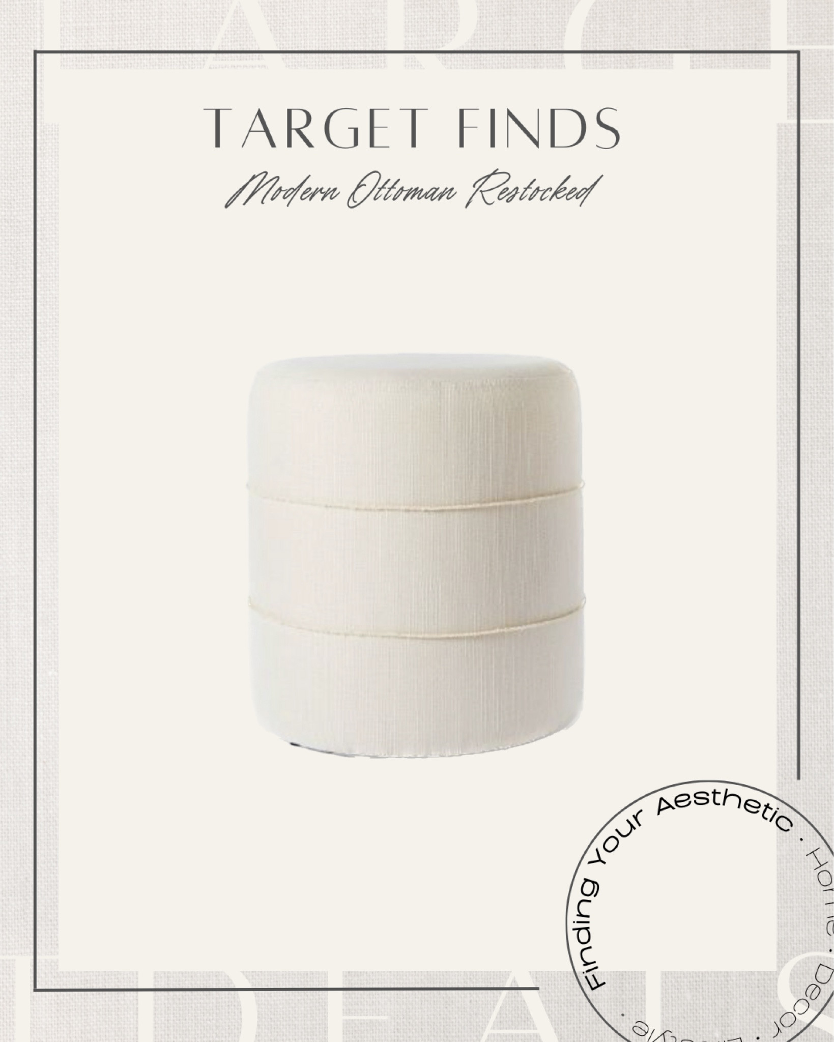 Catalina Mudcloth Round Ottoman - … curated on LTK