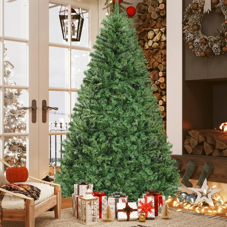 Uforic 9ft Premium Spruce Artificial Christmas Tree, Holiday Christmas Pine Tree with 2028 Branch... | Walmart (US)