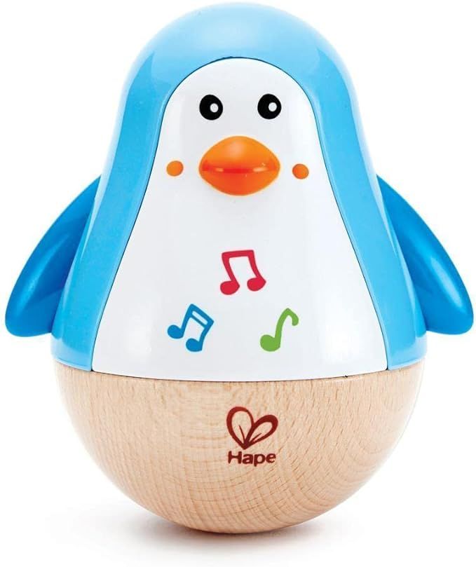 Hape Penguin Musical Wobbler | Colorful Wobbling Melody Penguin, Roly Poly Toy for Kids 6 Months+... | Amazon (US)