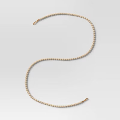 4' Wood Bead Christmas Tree Garland Natural - Wondershop™ | Target