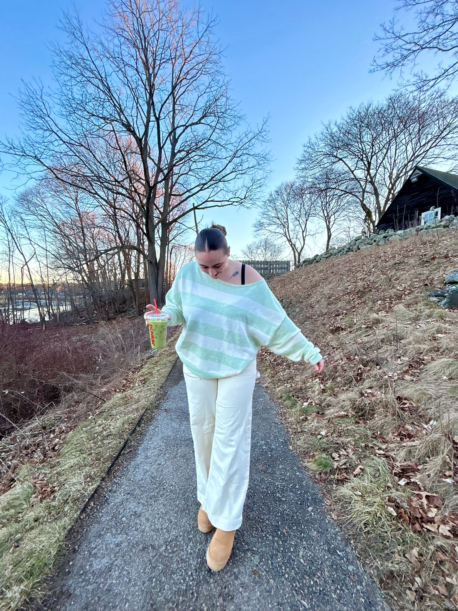 cream & light green outfit 🤍

wearing size 12 regular in pants & size XL in top 

use code extra25 for 25% off top & bottoms 

#LTKSpringSale #LTKmidsize #LTKfindsunder50