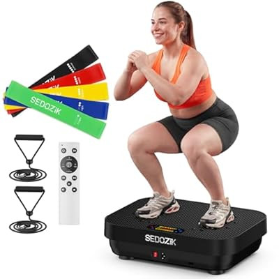 SEDOZIK Vibration Plate Exercise Machine, 400 Lbs Capacity Whole Body Vibrating Plate for Lymph... | Amazon (US)