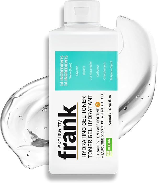 Excuse My Frank Hydrating Gel Toner – Korean Soothing Skincare, Refreshing Moisturizer for Face... | Amazon (US)