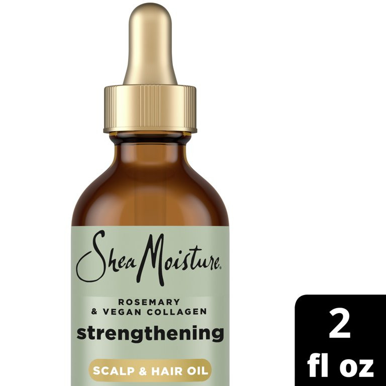 SheaMoisture Strengthening Scalp & Hair Oil Rosemary & Vegan Collagen, 2 oz | Walmart (US)