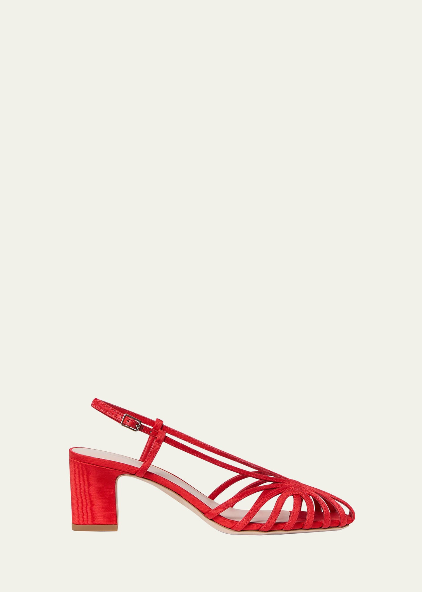 Loeffler Randall Priscilla Lattice Sling-Back Block-Heel Sandals | Bergdorf Goodman