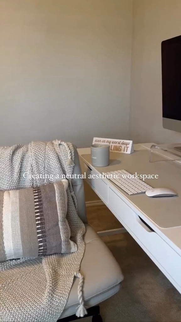My Neutral Aesthetic Office & Content Room