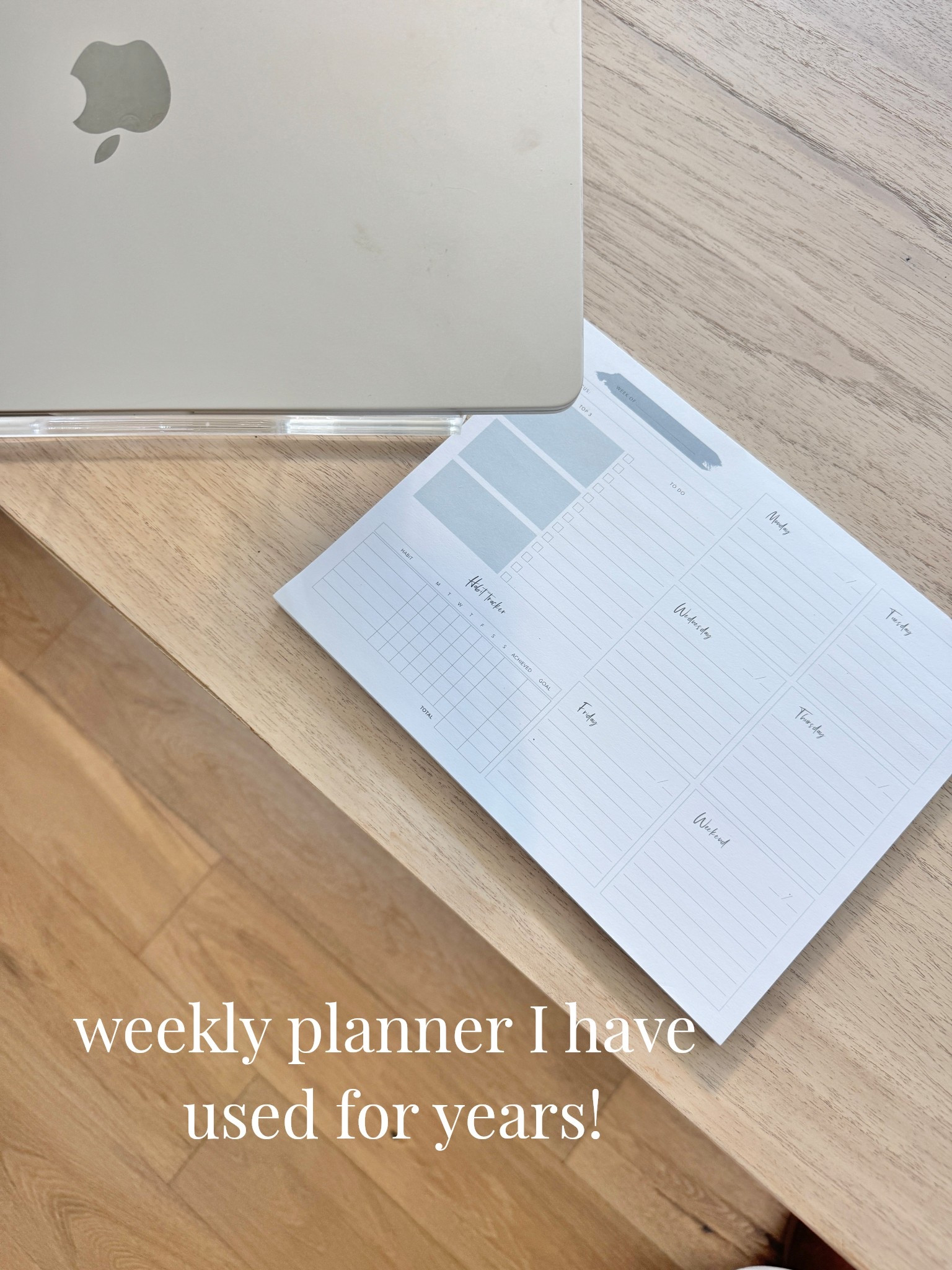 Home office. Have used this weekly planner for years.  

#LTKFindsUnder50 #LTKgrwm #LTKselfcare