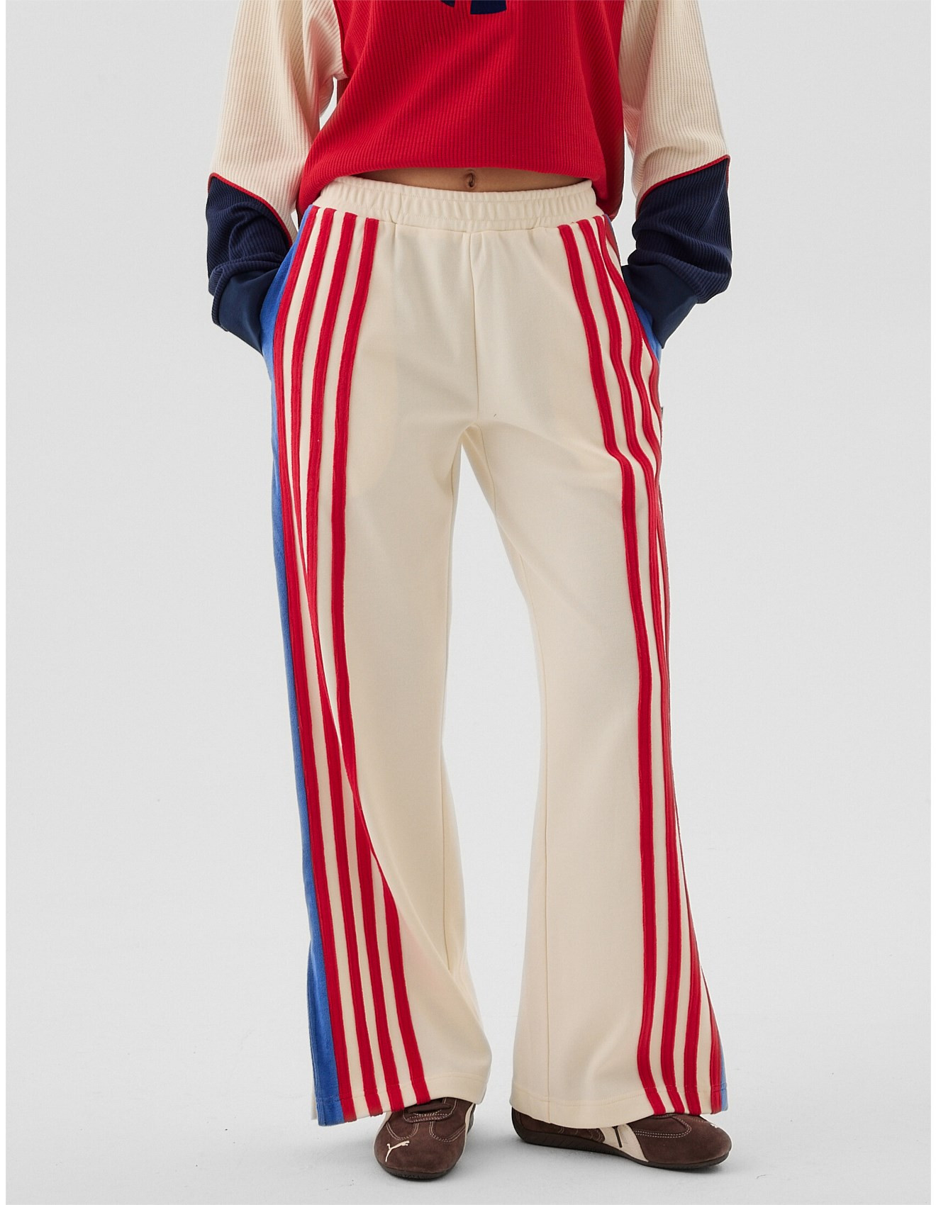Stripe Sports Sheen Pant | David Jones (Australia & New Zealand)