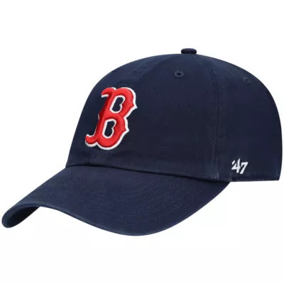 '47 Men's Boston Red Sox MLB Boston Sox Clean Up Adjustable Hat, Navy Blue | Belk
