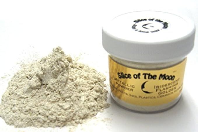 Slice of the Moon: Iridescent Gold Mica Powder 1oz, Metallic Pink Powder, Cosmetic Mica, Soap Making | Amazon (US)