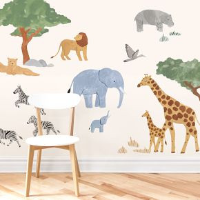 West Elm x Mej Mej Safari Large Kit Peel & Stick Wall Decals | West Elm (US)