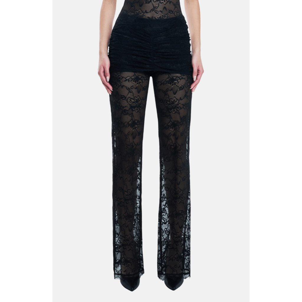 OW Collection SELAH Lace Pants in Black at Nordstrom, Size Medium | Nordstrom