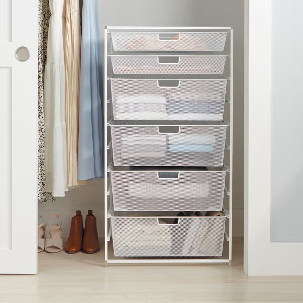 Elfa Wide Tall Drawer Solution | The Container Store