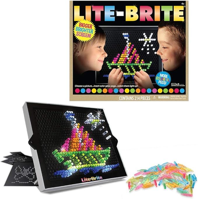 Lite-Brite Ultimate Classic Retro and Vintage Toy, Gift for Girls and Boys, Ages 4+ | Amazon (US)