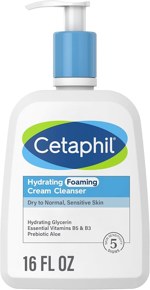 Cetaphil Cream to Foam Face Wash, Hydrating Foaming Cream Cleanser, 16 oz, For Normal to Dry, Sen... | Amazon (US)