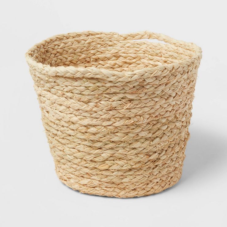 Round Braided Rafia Basket Natural - Brightroom™ | Target