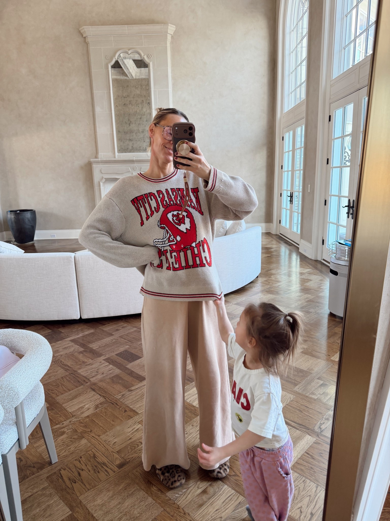 Sweatpants are old from
Target, sweater is small!

#LTKmorningroutine #LTKmomlife #LTKootd