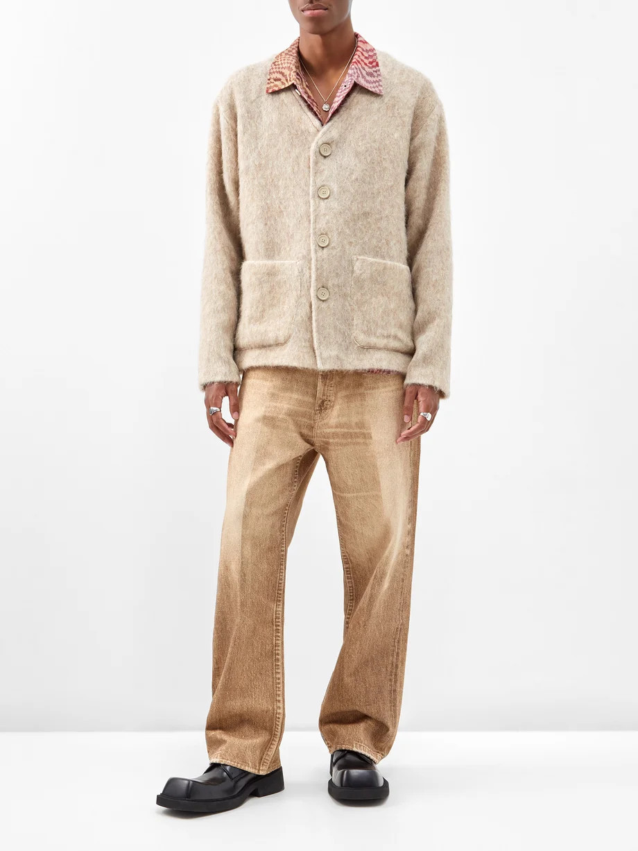 Patch-pocket textured cardigan | Matches (US)