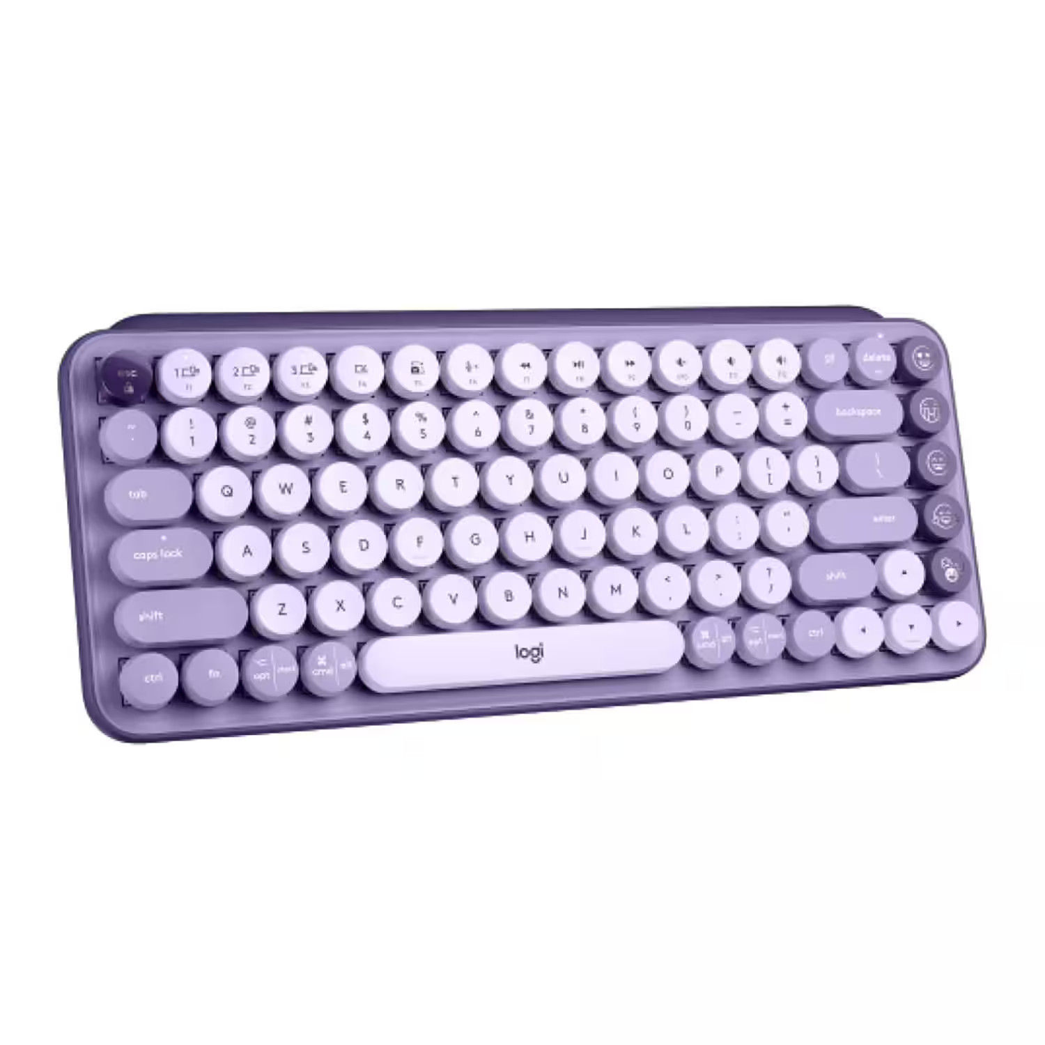 Logitech - Pop Keys Wireless Mechanical Keyboard with Emoji Keys (Cosmos) - Purple | Best Buy U.S.