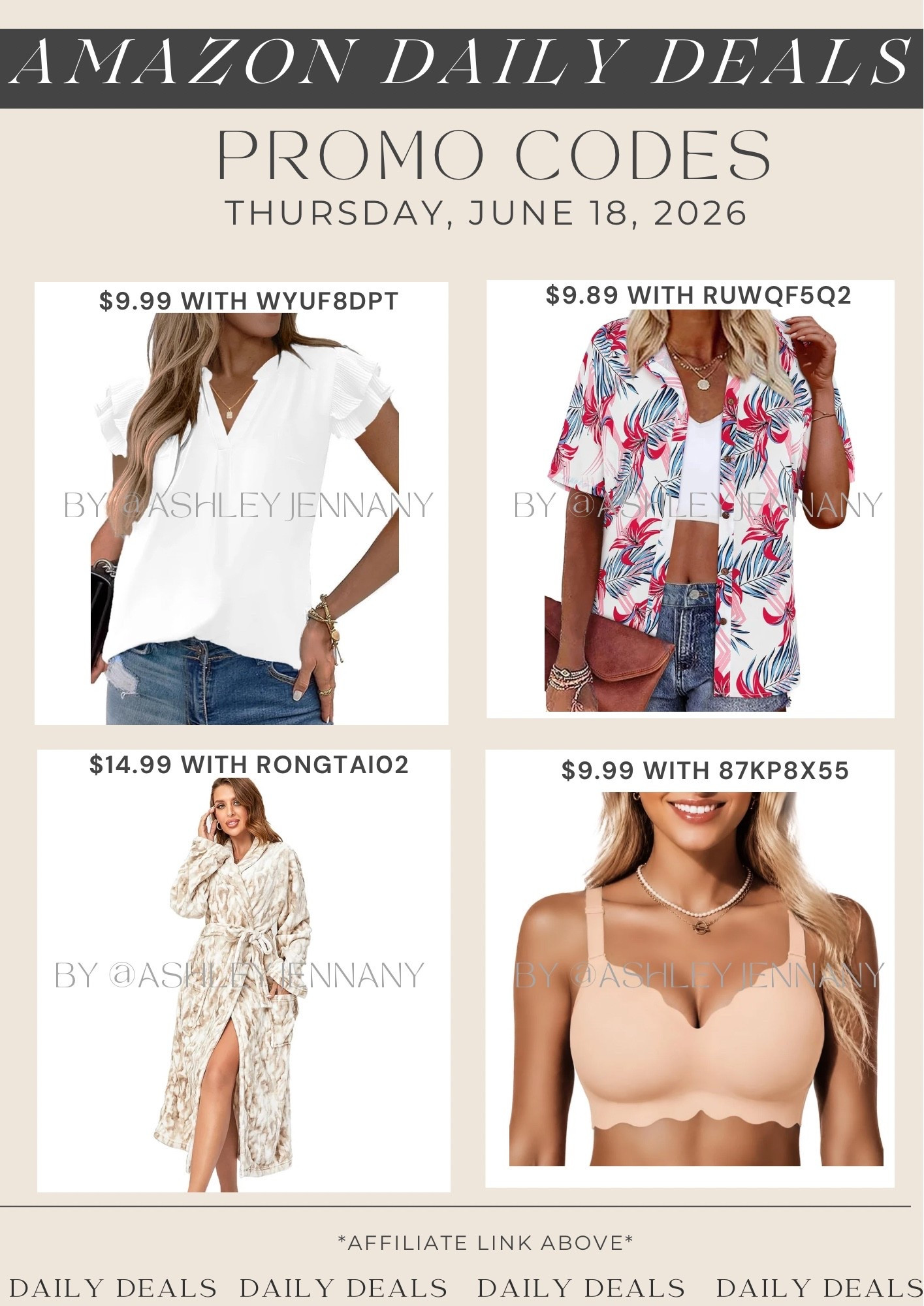 Amazon deals

#LTKSaleAlert #LTKMidsize #LTKootd