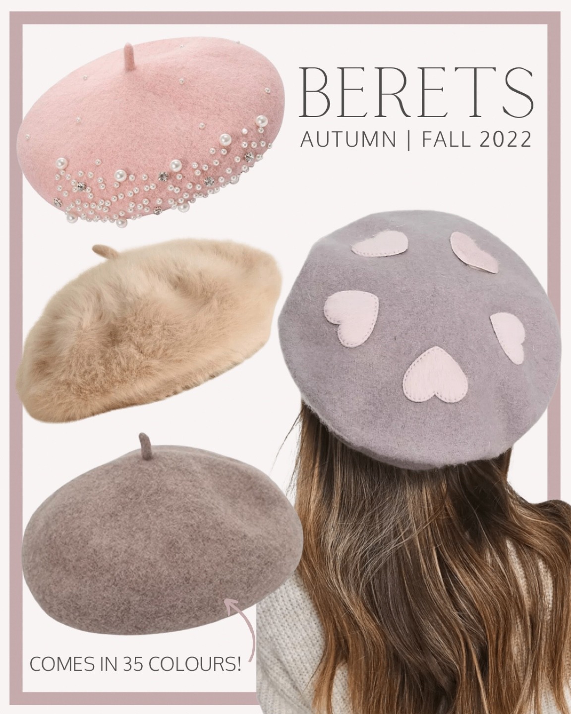 Beret inspiration

Women’s fashion accessories, hat lovers, neutral style, Parisian chic

#LTKSeasonal #LTKstyletip #LTKunder50