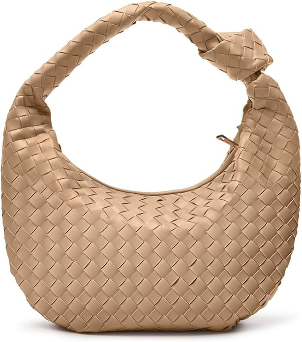 Apryl Woven Purse for Women - Woven Tote bag for Women - Knotted Slouchy Large Shoulder Bags - So... | Amazon (CA)