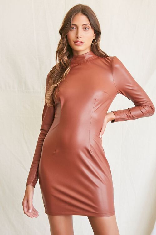 Faux Leather Bodycon Mini Dress | Forever 21 (US)