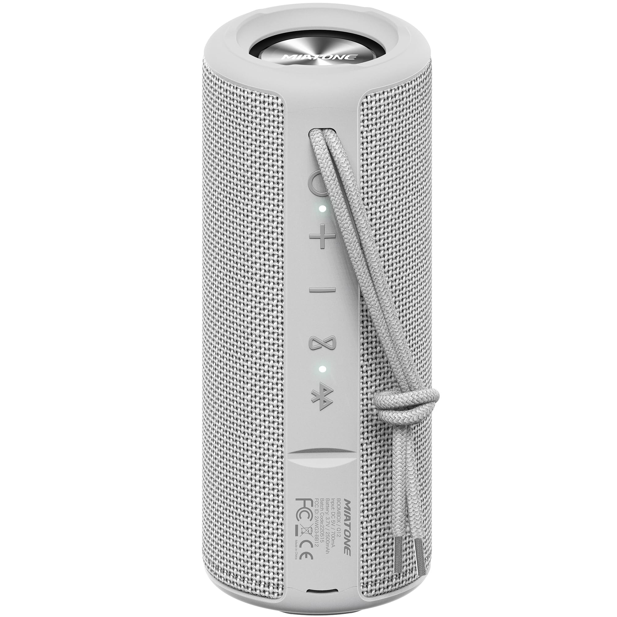 MIATONE Boombox Portable Bluetooth Speaker Wireless Outdoor Waterproof Speaker - Grey | Amazon (US)