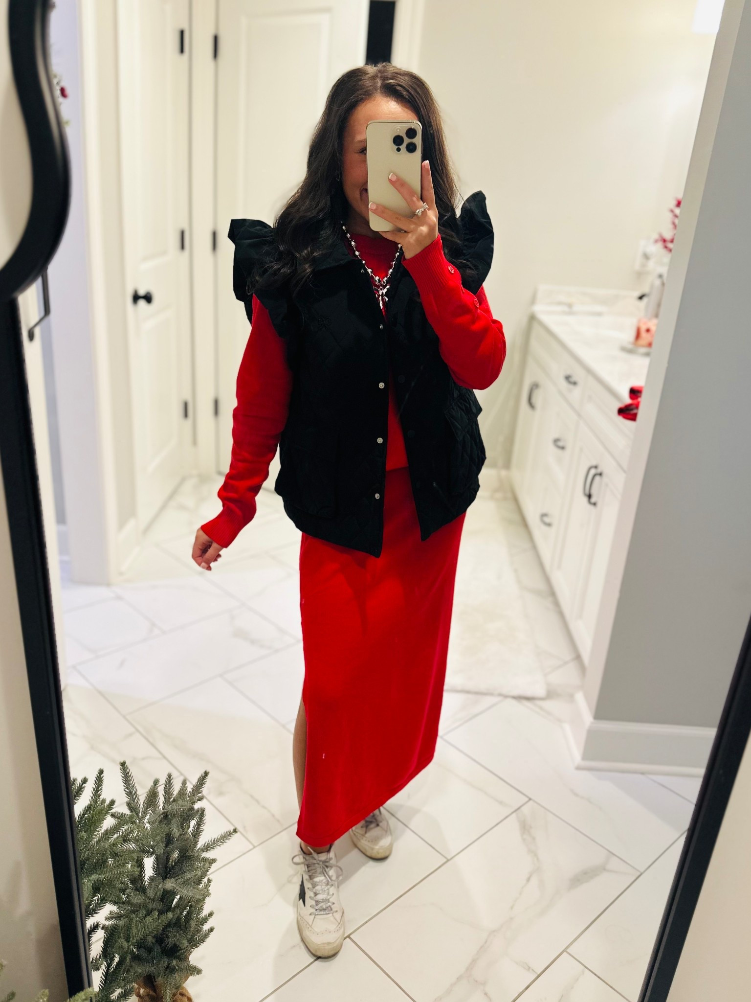 This sweater & skirt set has become my favorite go-to outfit! It’s so soft and comfy but so easy to dress up or keep casual. I’m wearing my normal size small & I am 5’0 for reference ❤️ There are a ton of colors & prints! 

#LTKFindsUnder50 #LTKWorkwear #LTKootd