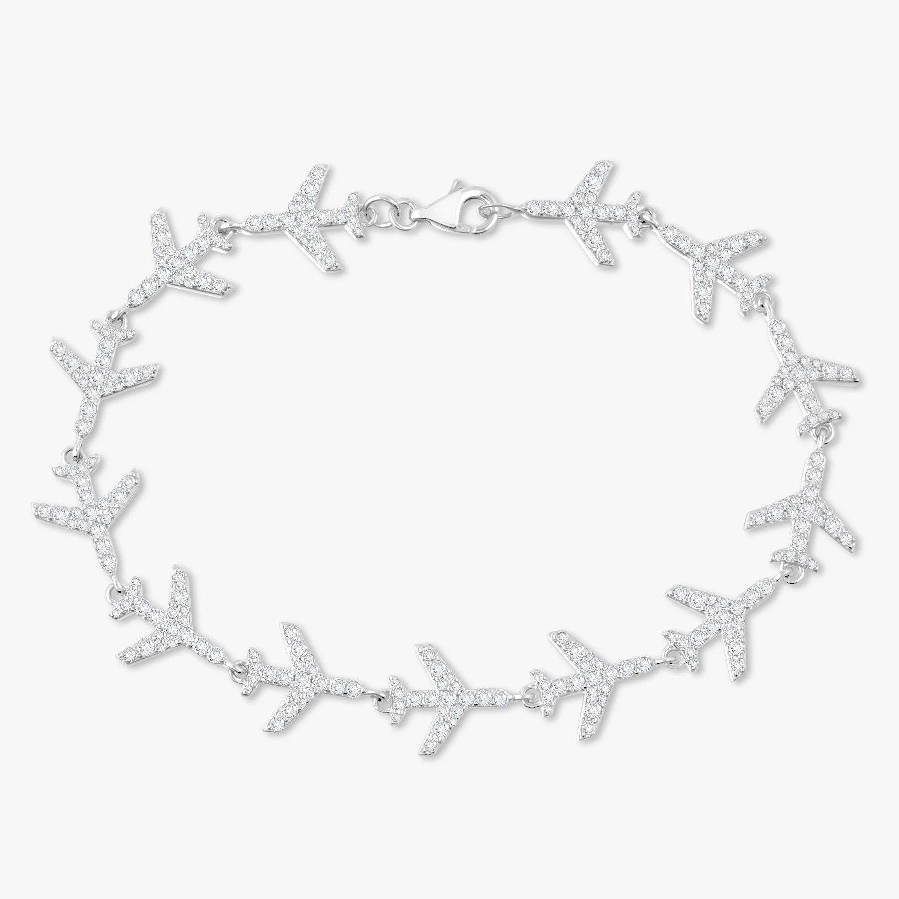 "Cloud Nine" Airplane Diamond Tennis Bracelet 2.07 ctw | RW Fine Jewelry