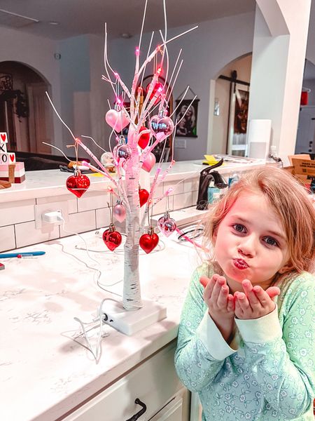 These little Valentine trees are incredible. It comes in a pack of 2 and includes the ornaments! It has built in LED lights that make it so fun & perfect! My girls loved decorating these this week. 

#LTKhome #LTKSeasonal #LTKkids