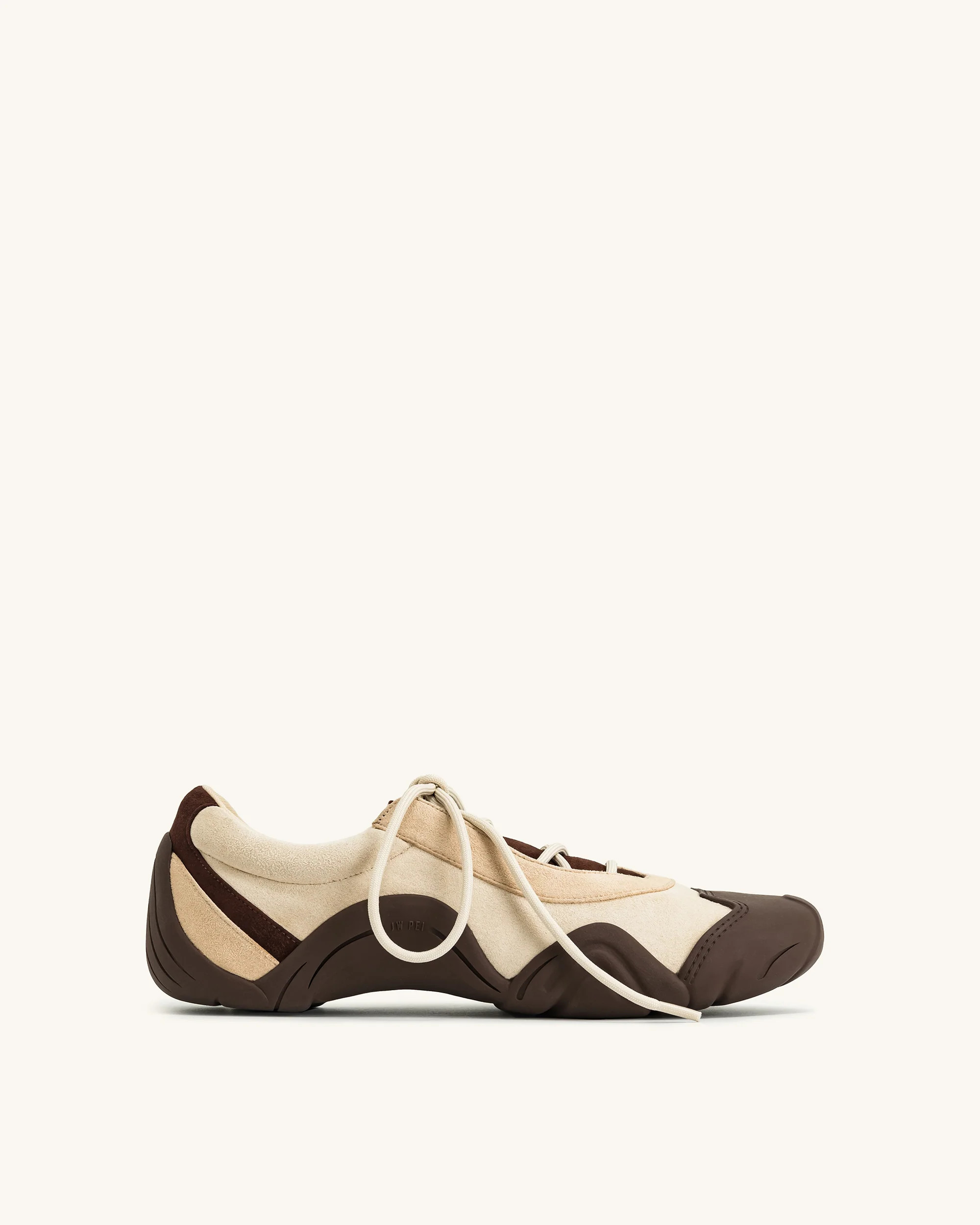 Caitlin Lace-up Ballerina Sneakers - Light Brown | JW PEI US