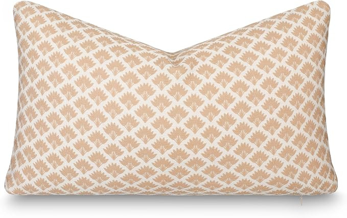 Crumbs Home Modern Farmhouse California Casual Indoor Outdoor Lumbar Pillow Cover, 12"x20" Water ... | Amazon (US)