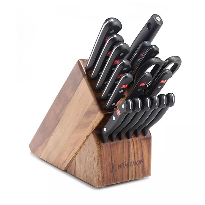 Wusthof® Gourmet 18-Piece Promo Acacia Knife Block Set | Bed Bath & Beyond