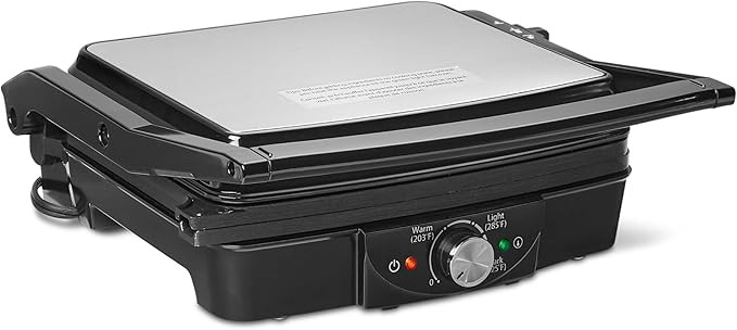 Amazon Basics Panini Press & Electric Indoor Grill with Temperature Control, Non-Stick Ceramic Pl... | Amazon (US)