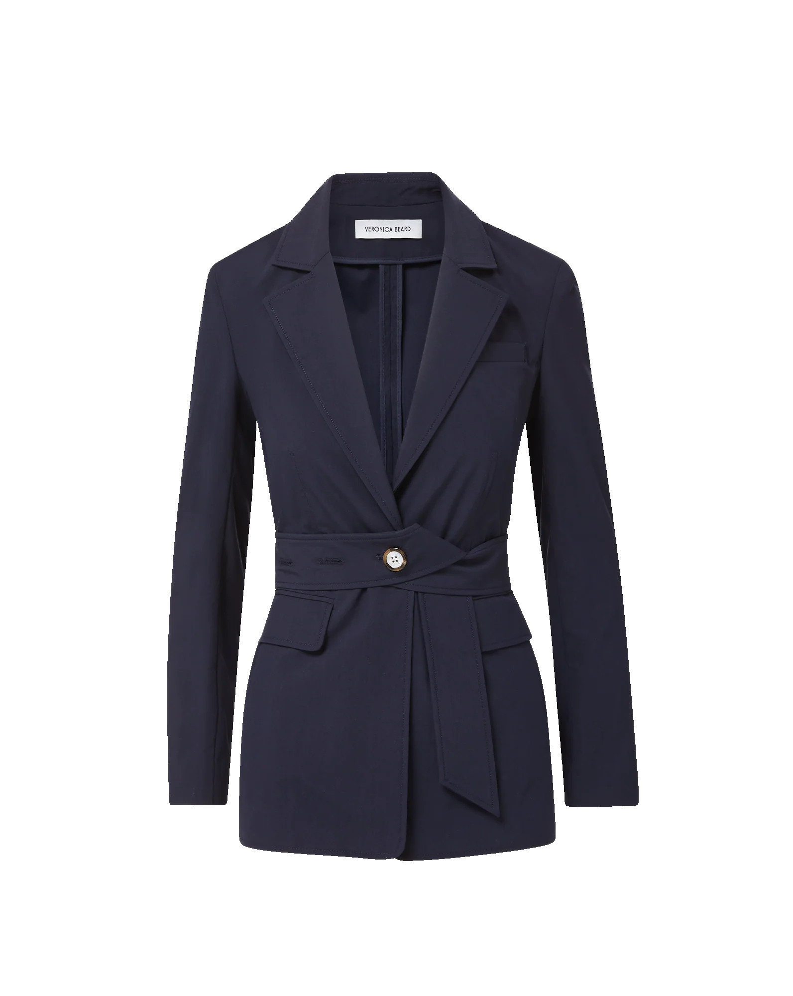 Howard Belted Jacket in Navy | Veronica Beard | Veronica Beard