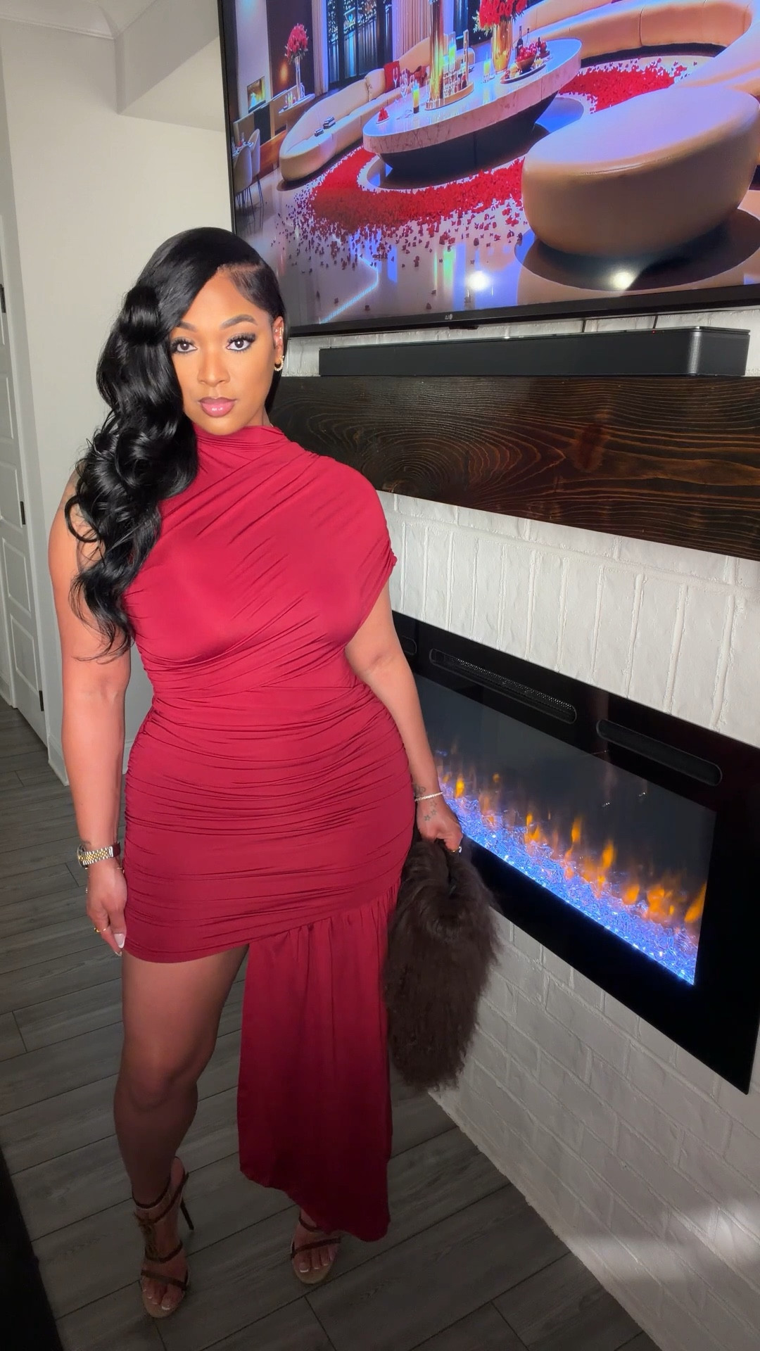 GRWM for Valentine’s 💘 Had to run it back in another color. This dress is a MUST have. @amazonfindsandfashion 

#LTKValentine #LTKootd #LTKgrwm